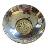Solid silver and fine gold gilded bronze cup