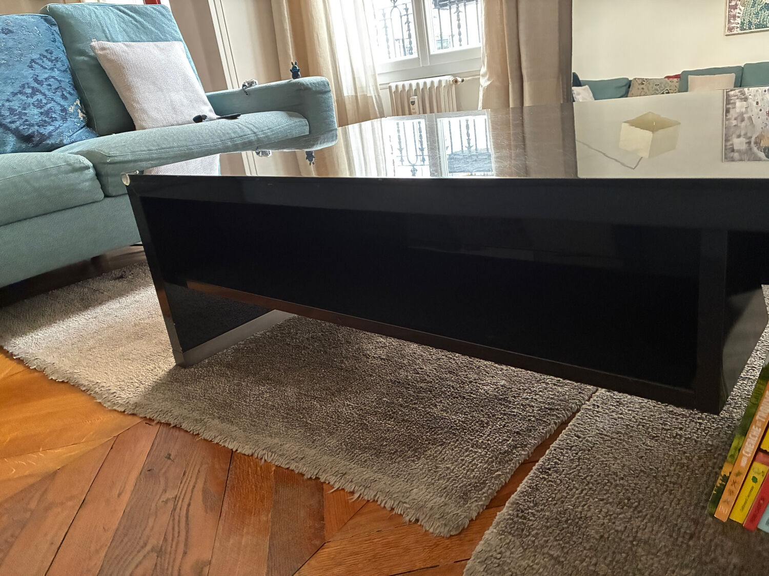 Armani Casa Black Lacquer Coffee Table