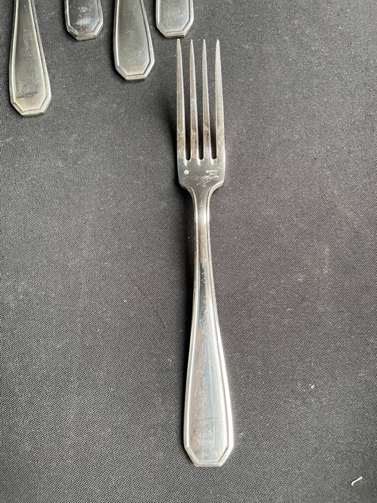 8 forks and 6 large Argental salad or dessert spoons