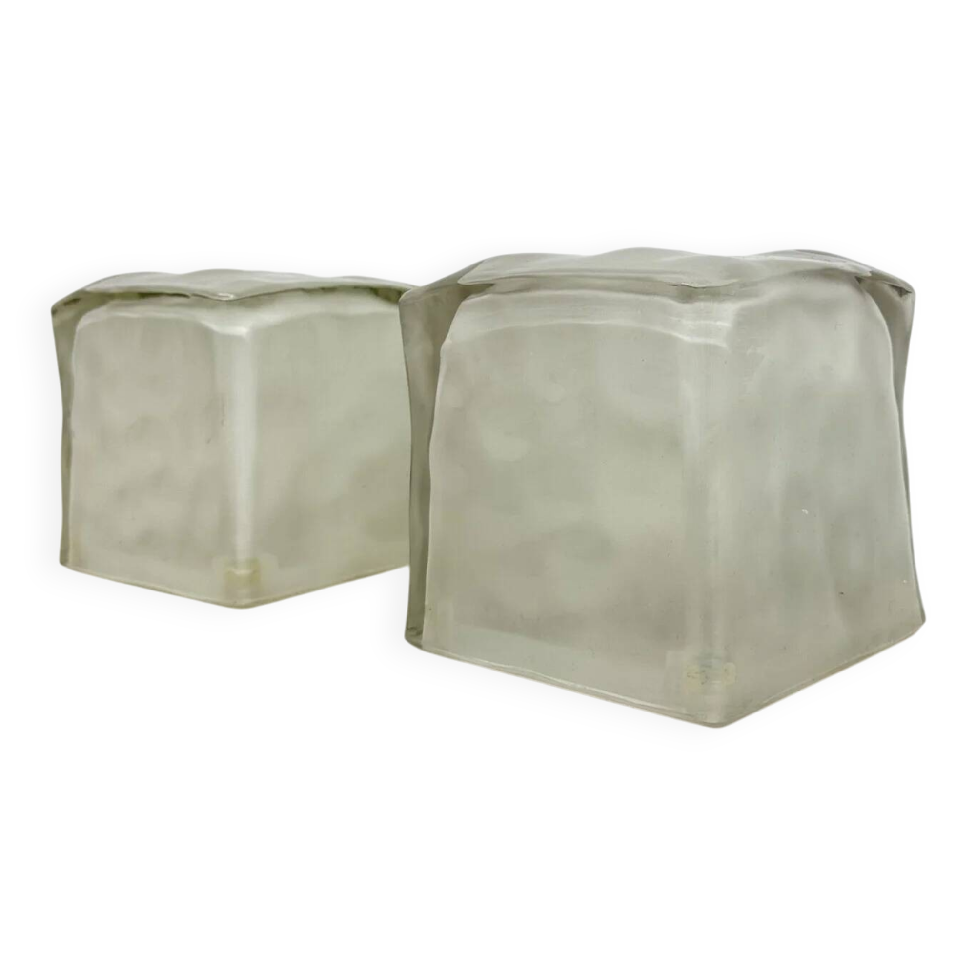 Set of 2 Iviken Ikea ice cube lamps, 1970s