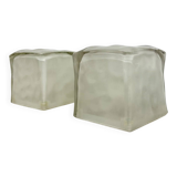 Set of 2 Iviken Ikea ice cube lamps, 1970s