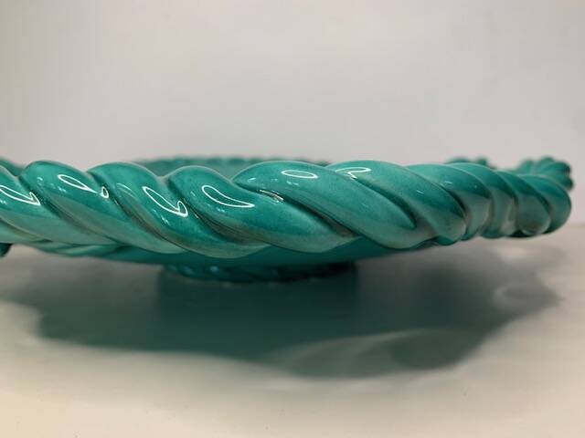 Large ceramic cut dish Monaco Cerart fish