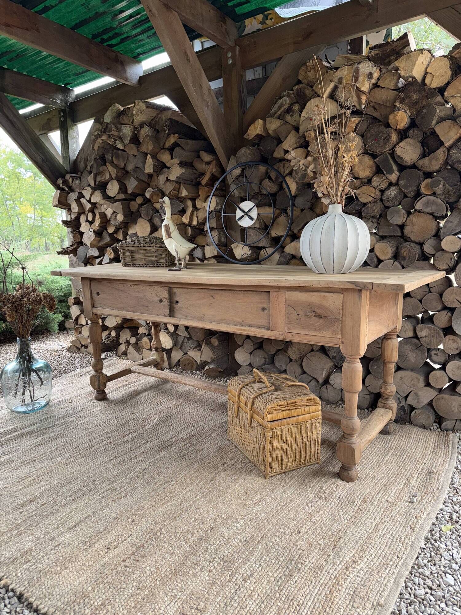Work table or renovated antique draper's table