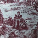 Jouy's canvas pattern cushion