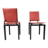 Set of 4 post modern dining chairs, 1980s