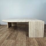 Roche Bobois 70' travertine coffee table