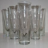 6x Long drink glass Bullet - Carlo Moretti 1980'S - Borgonovo