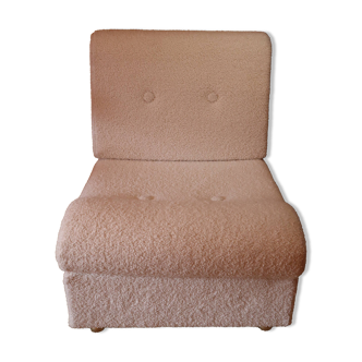 Cosy sherpa boucle armchair