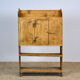Antique primitive moldavian pine country farmhouse cabinet , circa 1850