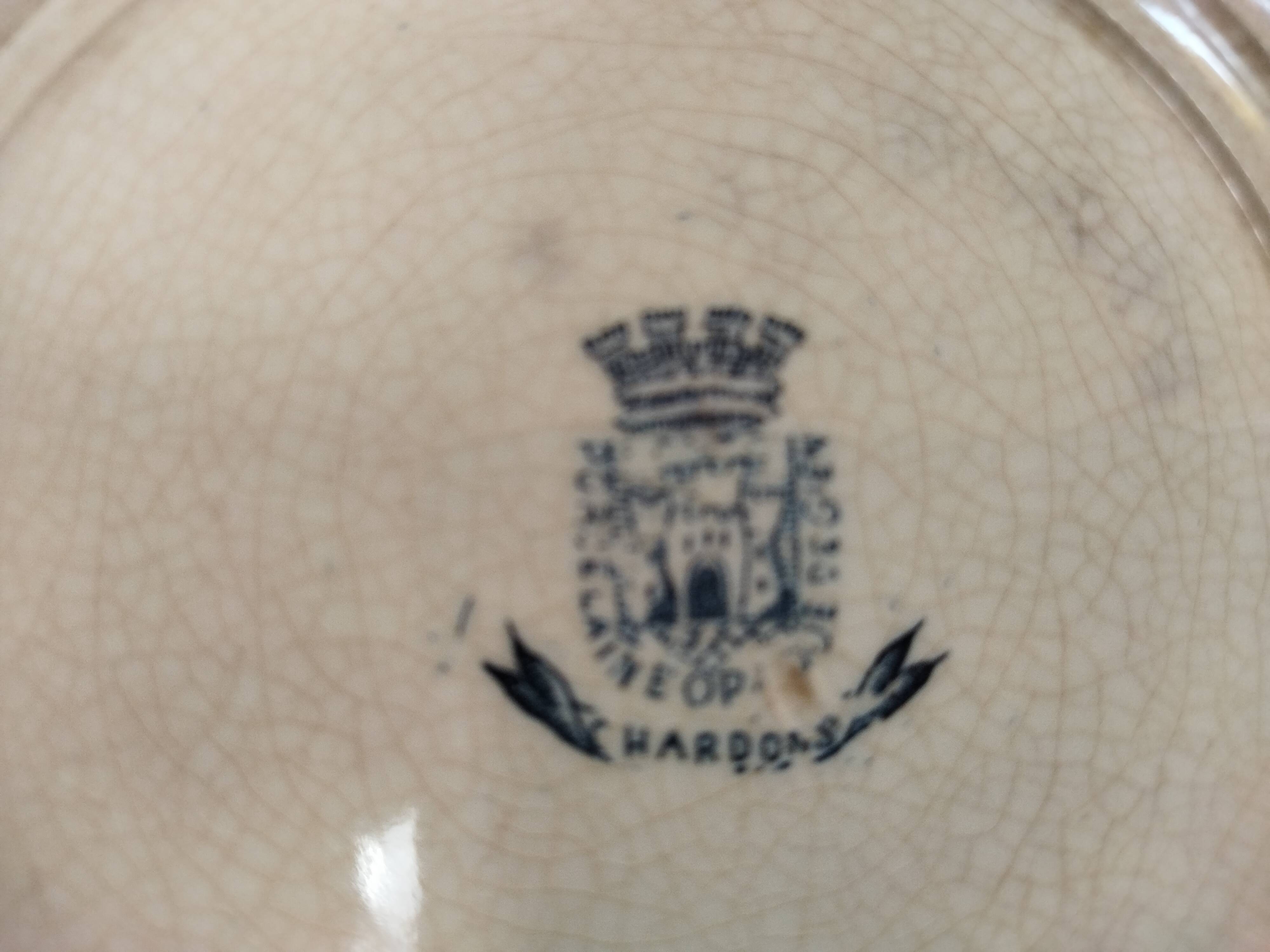 Hollow plate "Chardons" of Gien