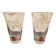 Lot de 2 verres à whisky Jameson vintage