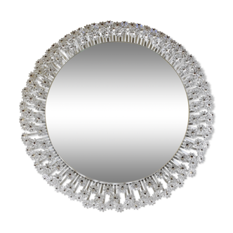 Round Backlit Mirror by Emil Stejnar for Rupert Nikoll Austria 1950s 58cm