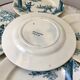Set of 5 flat plates Iron Earth model "Garde-Champêtre" late nineteenth