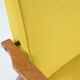Fauteuil, années 70, couleur jaune