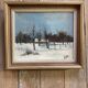 Huile sur toile l'hiver Jean Claude Brulere.