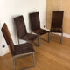 Set de 4 chaises vintage 70s
