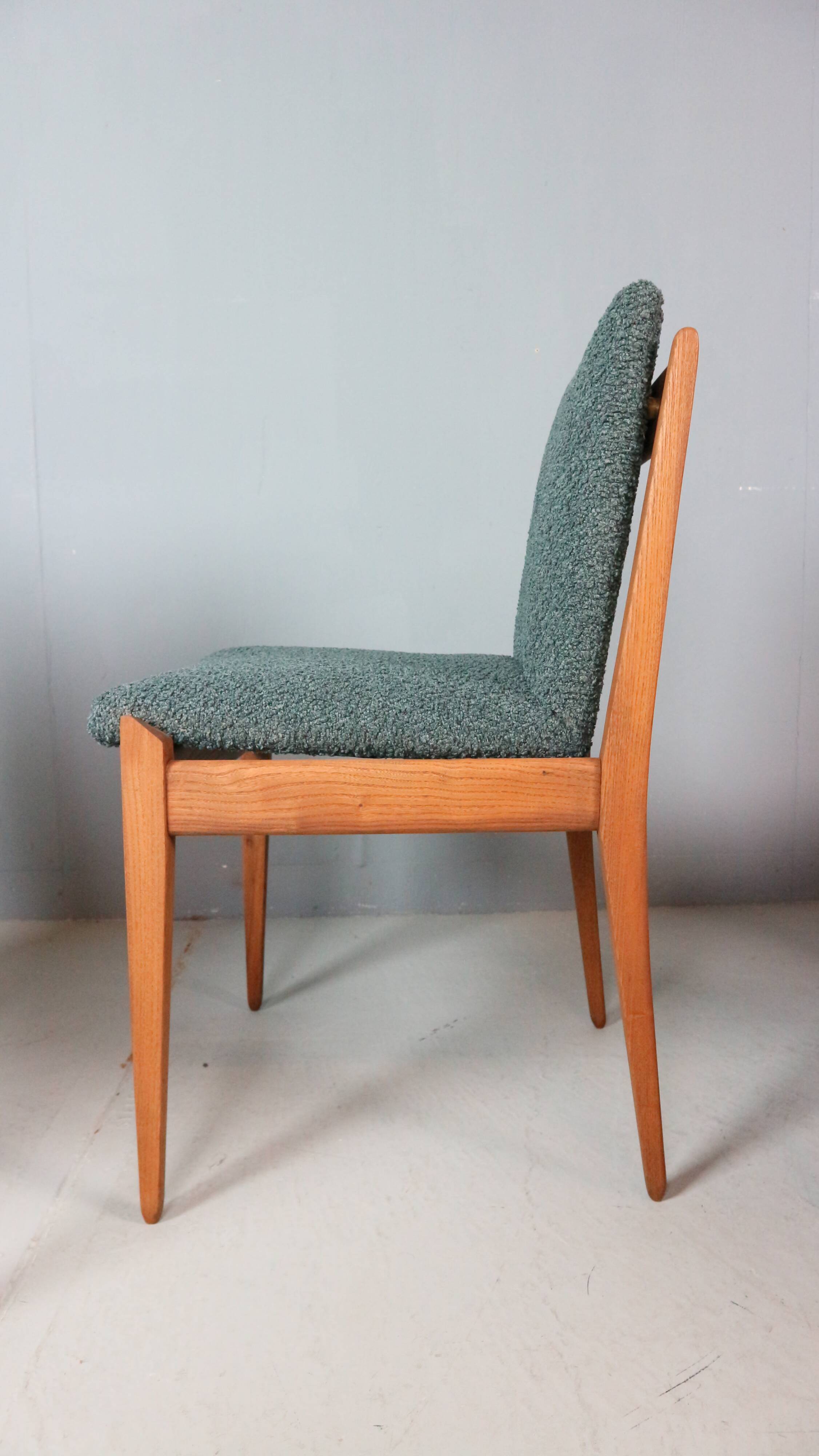 Set of four dining chairs by ISA Bergamo, 1960s.