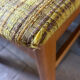 Set of 4 vintage Scandinavian chairs - Teak and mustard fabric