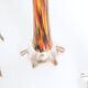 Duo of soliflores in mouth-blown glass