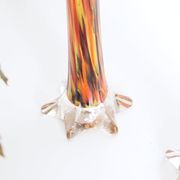 Duo of soliflores in mouth-blown glass