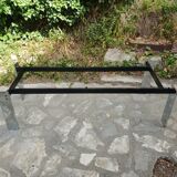 Coffee table in chromed metal and marble 1970