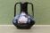 Blue flamed stoneware vase, Art Nouveau style, Reflex