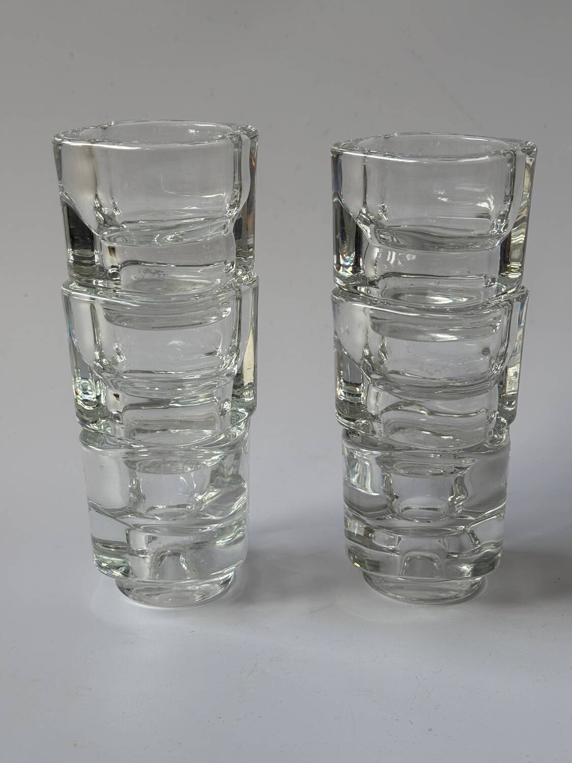 6 Joe Colombo glass egg cups