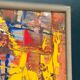 Original Swedish Oil on Panel - 'Komposition' by Daniel Raphaël - Signed - Vintage and Framed - 53 x 38 cm (20.9" x 15")