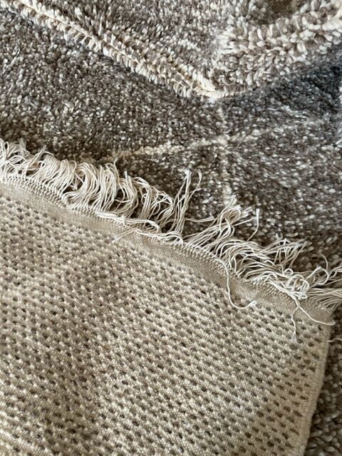 Carpet blessed ouarain speckled beige 254 x 146 cm