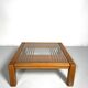 Mid-Century Coffee Table, Wood and Glass, Italy
