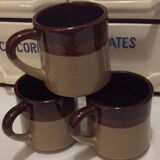 Set of 3 stoneware mugs