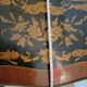 Louis XV bedside table or gueridon with floral motifs, 19th century.