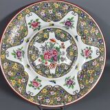 Old enamelled porcelain dish apocryphal brand of Sèvres