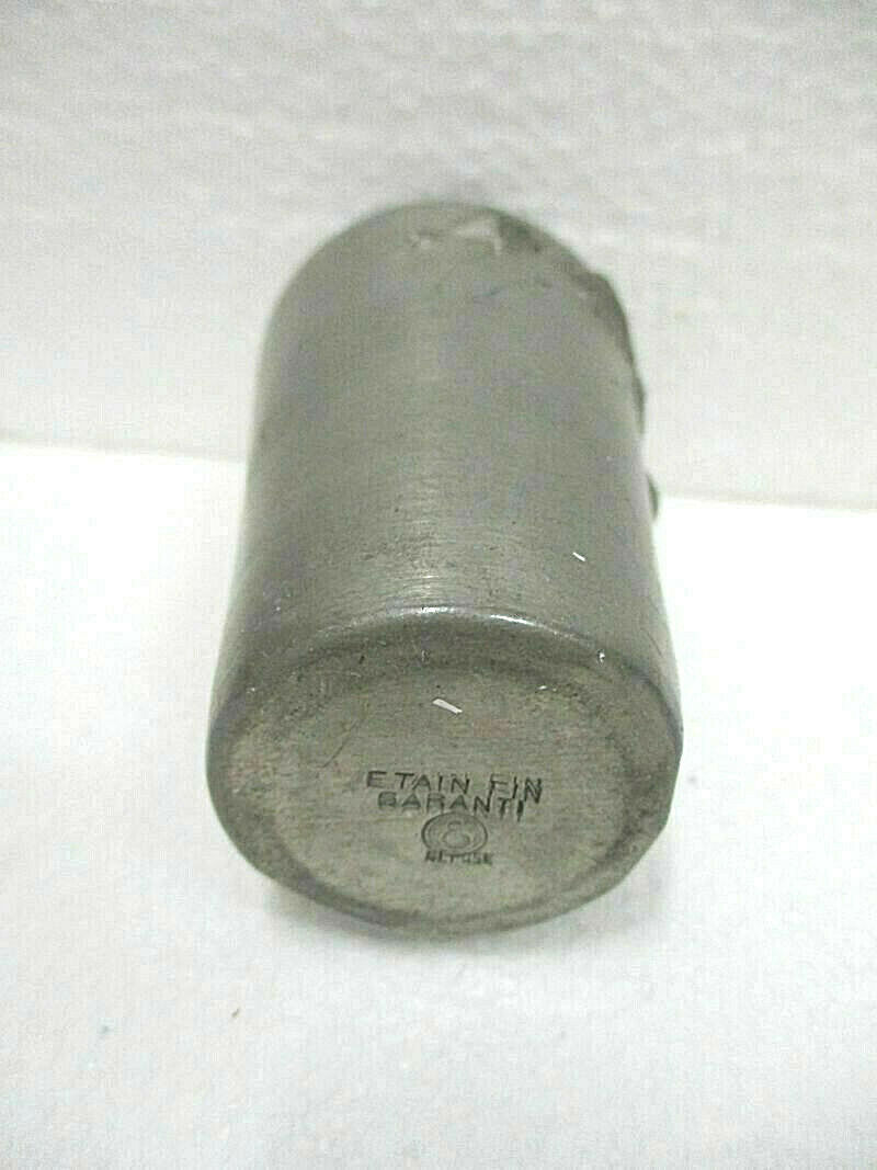 Signed tin art nouveau vase