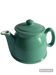 Old green ceramic teapot