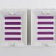 Paquet de cendriers fins en porcelaine violets Midcentury Augarten Vienne, Autriche, années 1950