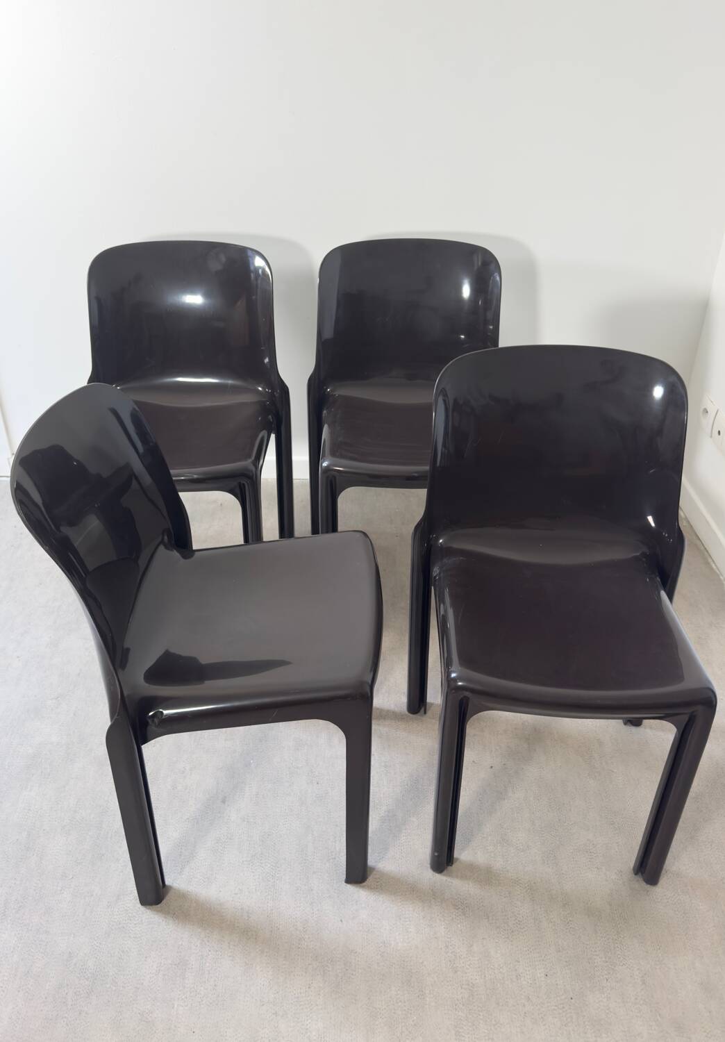 4 Selene Chairs - Artemide - Vico Magistretti
