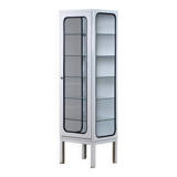 Cabinet Médical Vintage en Fer et Verre, 1970s