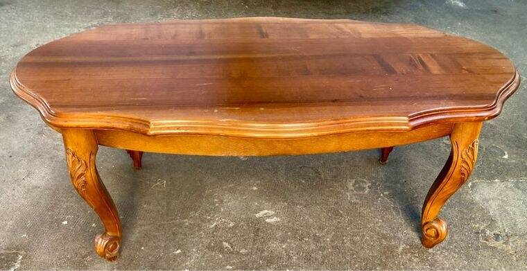 Cherry wood coffee table