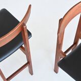 Inger Klingenberg dining chairs teak France & Son Denmark 1960