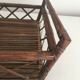 Old openwork bamboo basket