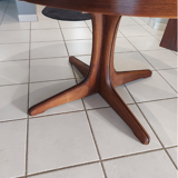 Round table extendable Baumann vintage 1970s