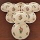 9 dessert plates “Réverbère fin” KG Lunéville