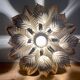 Vintage wall light in gold metal