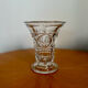 Vintage crystal glass vase 1960 1970