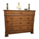Louis-Philippe chest of drawers in solid wood