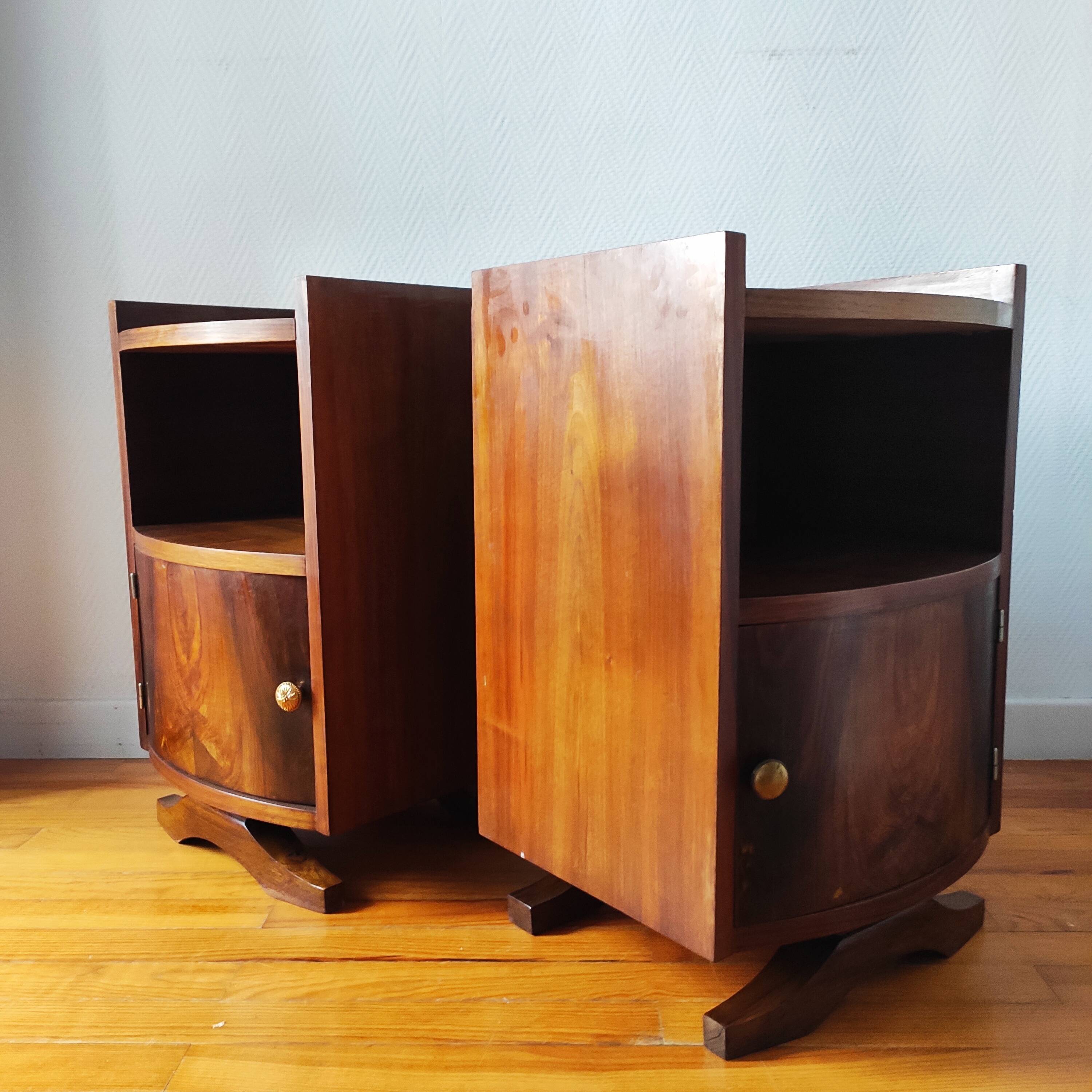 Pair of Art Deco bedside tables