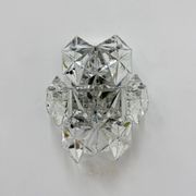 Mid-century crystal sconce by Kinkeldey, Germany, 1970s