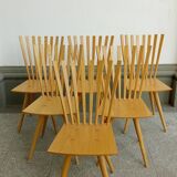Set of 6 Mikkado - chairs by Foersom & Hiort-Lorenzen, denmark 1999