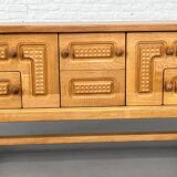 Vintage Oak Sideboard by Guillerme and Chambron for Your Home, 1960s